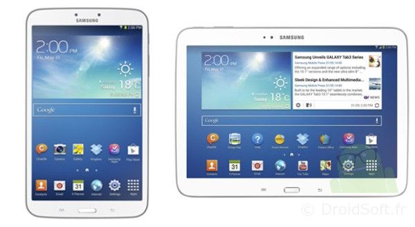 galaxy tab 3 8 pouces et 10 pouces 2013 samsung