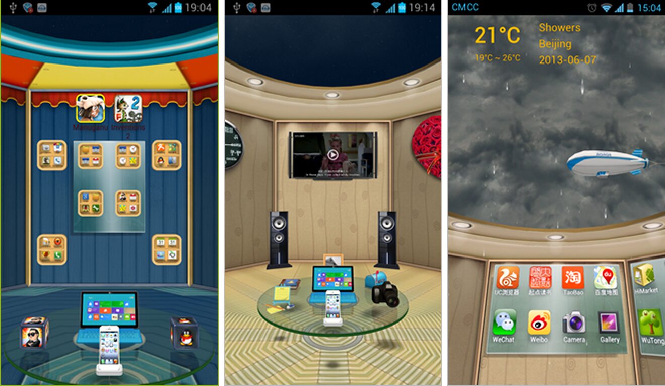 3D home launcher app gratuite android