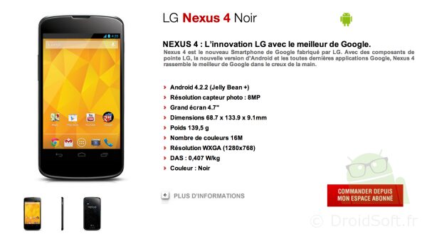 nexus 4 free mobile