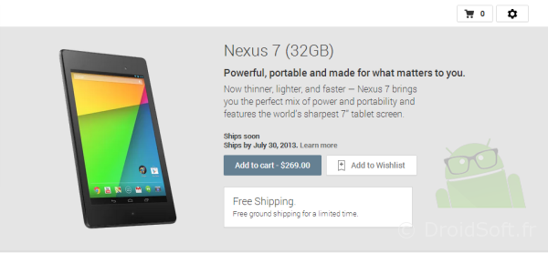 nexus 7 2013 32Go