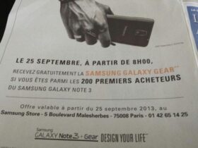 Une boutique offre une Galaxy Gear pour l’achat d’un Note 3 Appareils