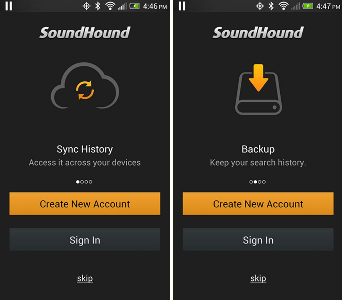 Soundhound cloud android