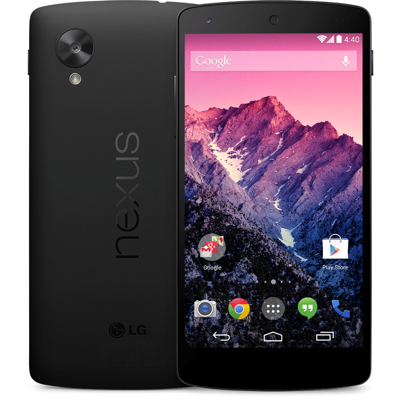 nexus 5 google android 4.4 officiel noir