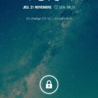 comment afficher un texte sur le lockscreen android