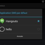 tuto sms hangouts android