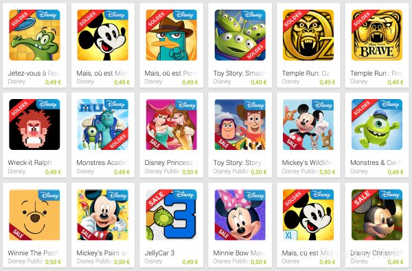 bon plan disney jeu android