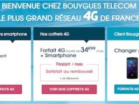 bouygues forfait 4G prix 3G