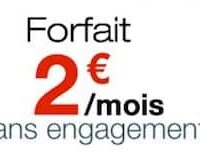 free mobile forfait 2 euro 4G