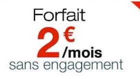free mobile forfait 2 euro 4G