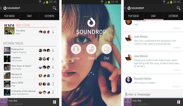 Mettez du social dans votre streaming musical avec Soundrop Applications