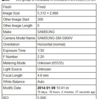 La première photo prise avec un Samsung Galaxy S5 ? Actualité