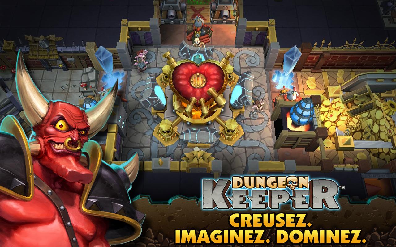 dungeon keeper apk android jeu sortie