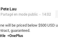 Le CyanogenPhone OnePlus à moins de $500 Appareils