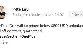 Le CyanogenPhone OnePlus à moins de $500 Appareils