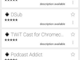 Chromecast app listing apk