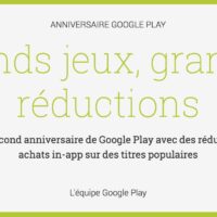 promo google play store 2 ans