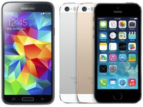 samsung-galaxy-s5-vs-apple iphone 5s comparatif