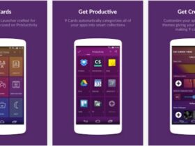 9 cards launcher android sorties jeux et apps