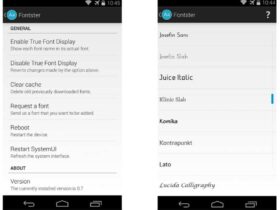 Fontster : 150 typos pour son système Android Applications