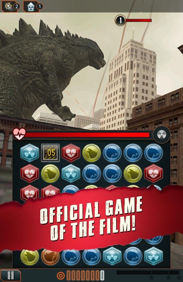 Godzilla - Smash3, Godzilla &#8211; Smash3 : Le deuxième jeu officiel du film est un match-3