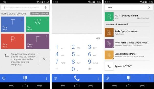Mise à jour de l’app Téléphone avec Android 4.4.3 Applications
