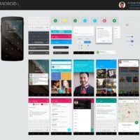 android 5.0 L GUI PSD