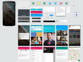android 5.0 L GUI PSD