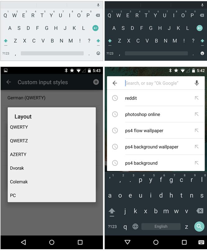 android keyboard 5.0