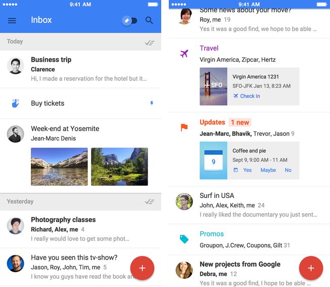 , Inbox by Gmail intègre de nouvelles fonctionnalités