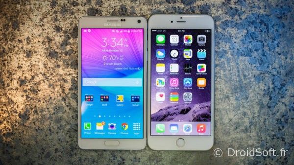 note 4 iphone 6 plus