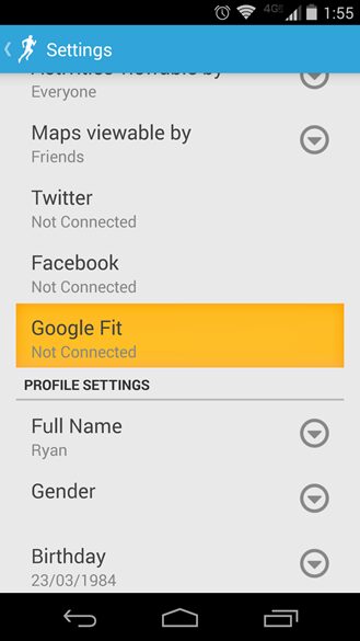 , RunKeeper intègre désormais Google Fit