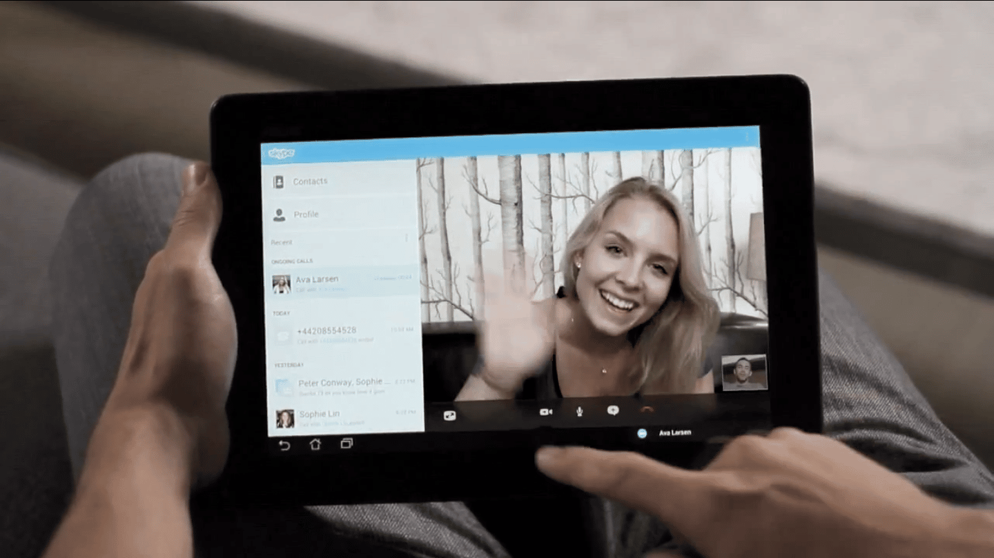Skype Android tablette