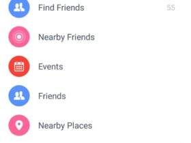 facebook android flat