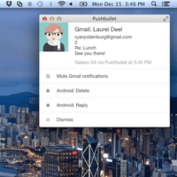 pushbullet reponse mail pc android