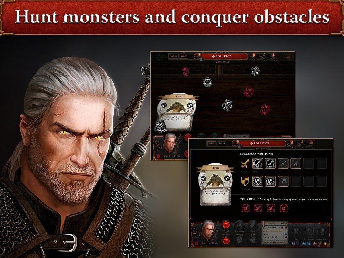 The Witcher Adventure Game, Test de The Witcher Adventure Game sur Android