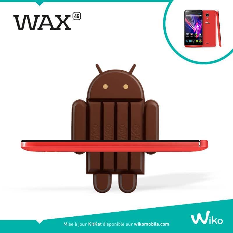 wiko wax mise a jour android kitkat