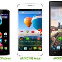 Les Archos 52 Platinum, 59 Xenon et 62 Xenon confirmés Appareils