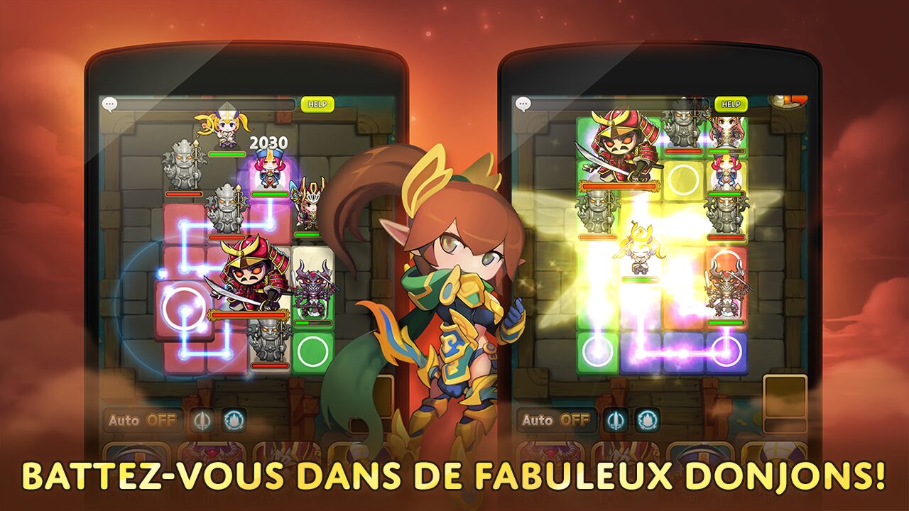 Dungeon Link : un jeu de rôle et de réflexion par Gamevil pour Android Jeux Android