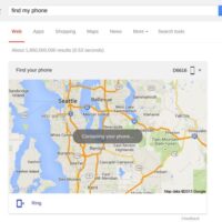 Tapez “Find my phone” dans Google, pour localiser votre mobile dans Maps Applications