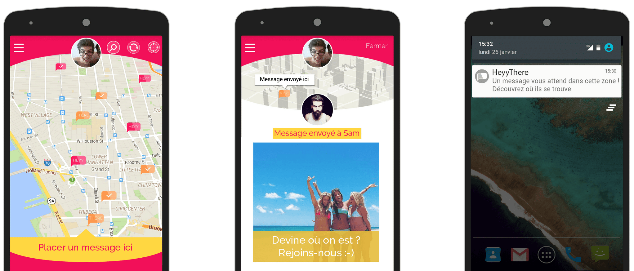 heyythere, HeyyThere : app gratuite Android originale et fun