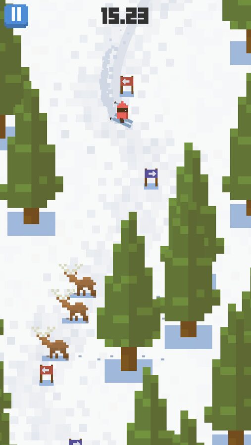 Cherchez le Yeti à skis dans Skiing Yeti Mountain sur Android Jeux Android