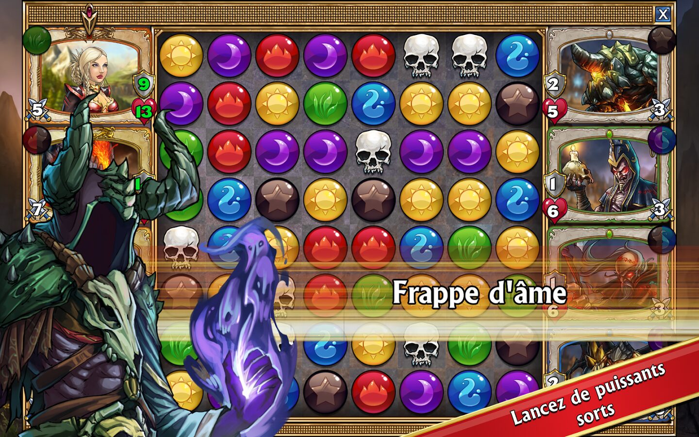 Gems of War, Gems of War : un nouveau jeu de rôle et de match-3 par les créateurs de Puzzle Quest sur Android