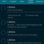 Lifeline, Lifeline : une originale aventure dont vous êtes le héros sur Android