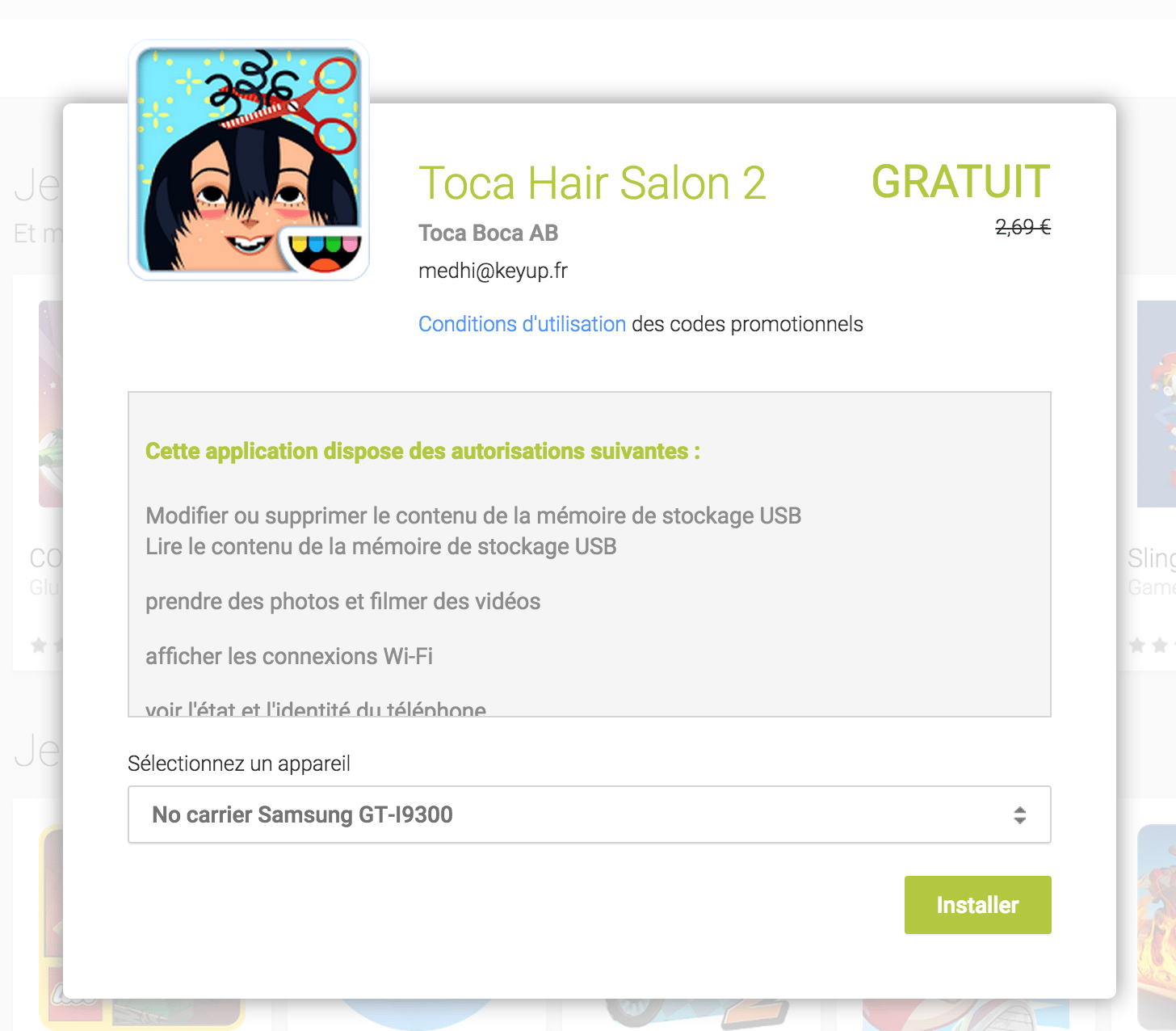 toca hair salon 2 gratuit