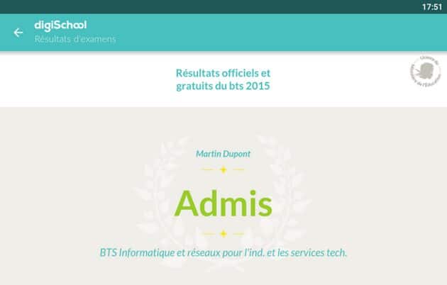 resultat bac 2015 android
