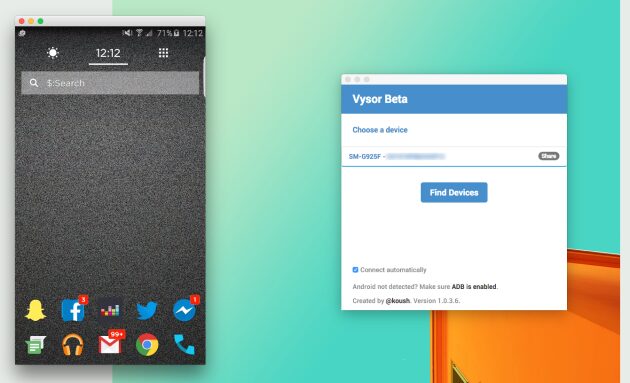 Vysor, L&rsquo;écran de votre Android sur votre PC avec Vysor