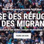 Faites un don pour aider les migrants et Google le doublera Actualité