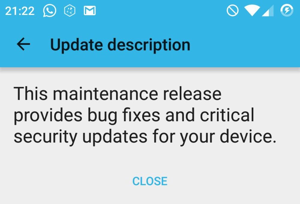 OnePlus One, Une mise à jour OTA de sécurité est disponible pour le OnePlus One