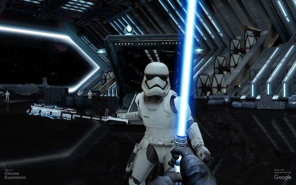 sabre laser, Google propose de jouer à Star Wars avec son smartphone en tant que sabre laser