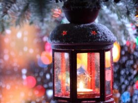 Le fond d’écran du jour spécial Noël : lanterne d’hiver Fonds d'écrans
